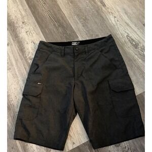 Fox Racing Cargo Board Shorts Dark Gray Size 33